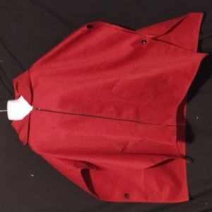 Red hooded cape